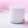 Haut-Parleur Bluetooth et LED Personnalisé pas cher - Stockel Couleurs : blanc cadeau collaborateur premium
