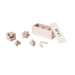 Set de Jeux d'Habilités Publicitaires Éco-responsables pour Entreprises - Genium Matières : bois impression haute définition
