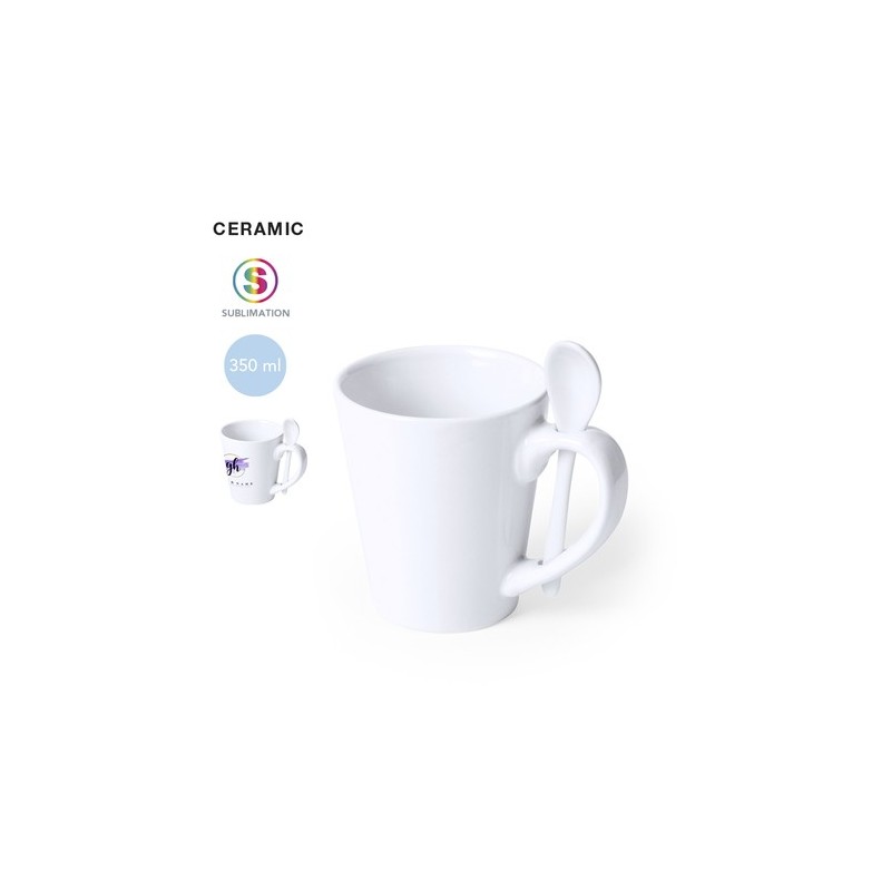 Mug Personnalisé Sublimation Unique - Kaffir Matières : céramique Couleurs : blanc personnalisable avec votre logo