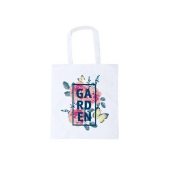 Sac shopping personnalisable  Mirtal - Sac sublimation publicitaire Matières : polypropylène (PP) Couleurs : blanc cadeau entrep