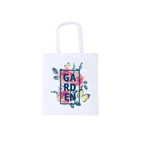 Sac shopping personnalisable  Mirtal - Sac sublimation publicitaire Matières : polypropylène (PP) Couleurs : blanc cadeau entrep