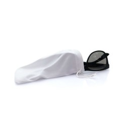 Étui à lunettes personnalisable et publicitaire - Ekain Matières : polyester Couleurs : blanc impression haute définition