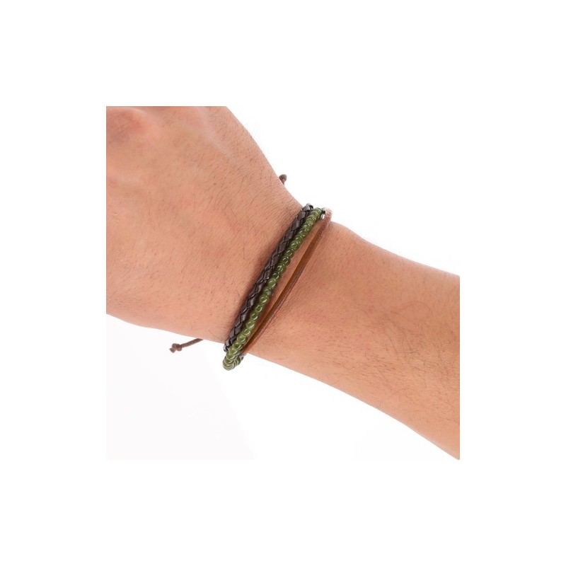Bracelet pas cher personnalisé Sonja Matières : cuir goodies publicitaire événementiel