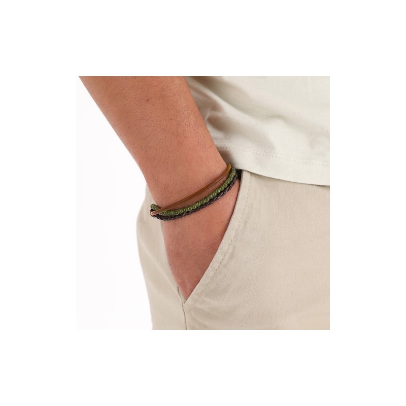 Bracelet pas cher personnalisé Sonja Matières : cuir impression haute définition