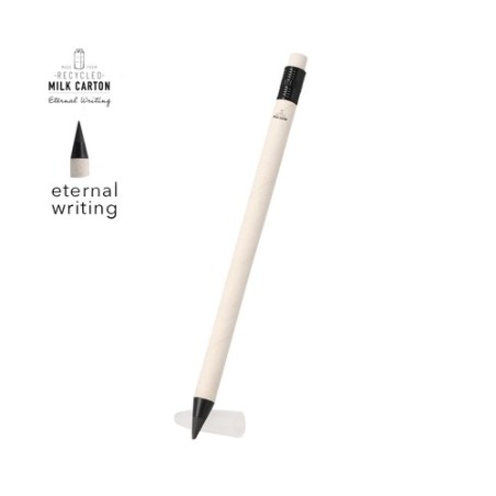 Crayon personnalisé éternel Horrocks pas cher Couleurs : blanc Matières : carton de lait recyclé impression haute définition