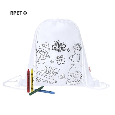 Sac à Dos personnalisé pas cher Taky Matières : PET recyclé Couleurs : blanc personnalisable avec votre logo