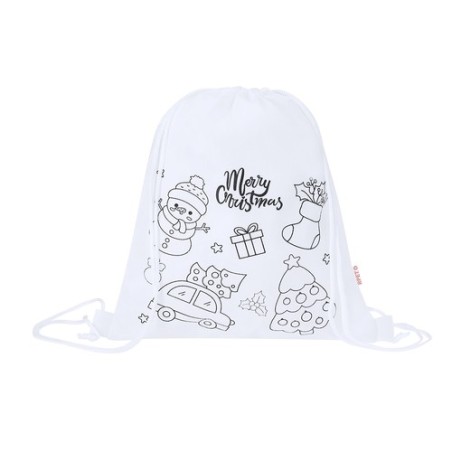 Sac à Dos personnalisé pas cher Taky Matières : PET recyclé Couleurs : blanc impression haute définition