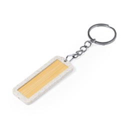 Porte-Clés Éco-responsable Personnalisé en Bois - Veterson Matières : ABS goodies publicitaire événementiel