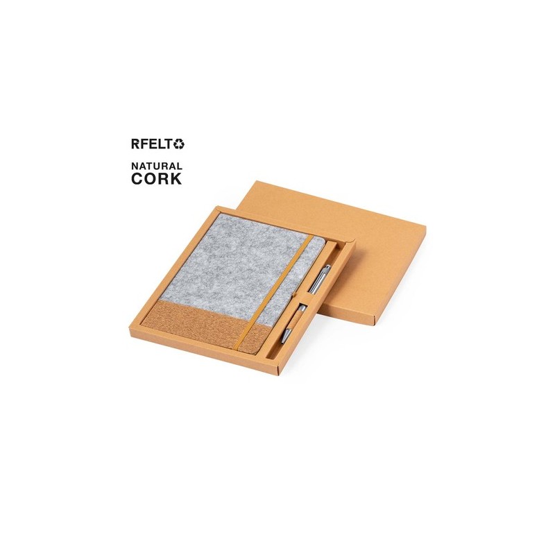Set Écolo Personnalisé de Carnet et Stylo - Webermax Matières : liège