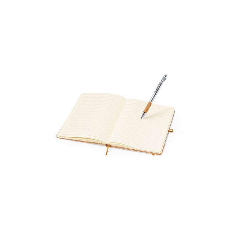 Set Écolo Personnalisé de Carnet et Stylo - Webermax Matières : liège goodies publicitaire événementiel