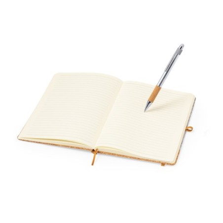 Set Écolo Personnalisé de Carnet et Stylo - Webermax Matières : liège goodies publicitaire événementiel