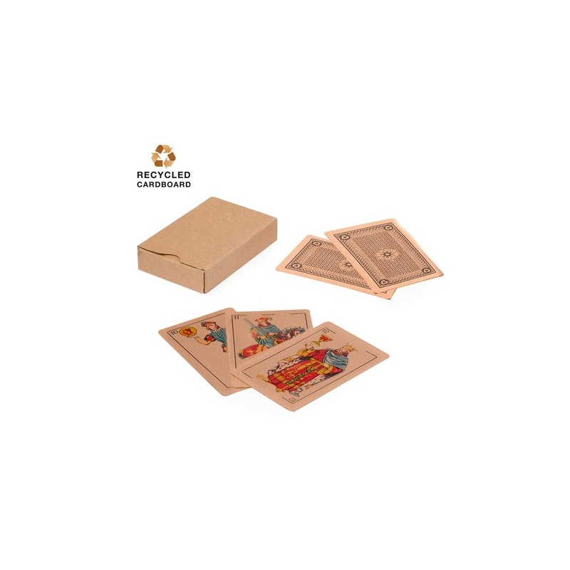 Jeu de Cartes Éco-responsable Brisca Personnalisé Matières : carton recyclé