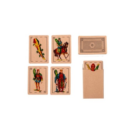 Jeu de Cartes Éco-responsable Brisca Personnalisé Matières : carton recyclé personnalisable avec votre logo