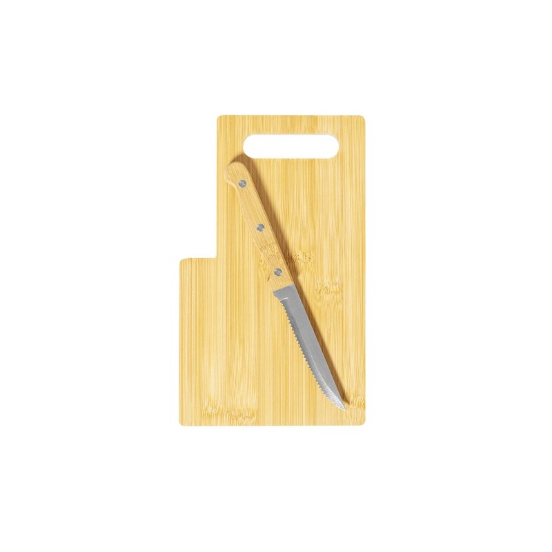 Planche à Découper Seslat en Bambou avec Couteau