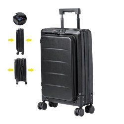 Trolley Pliable Personnalisé Éco-responsable Dopkin Matières : ABS Couleurs : noir 2