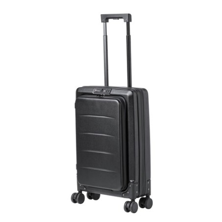 Trolley Pliable Personnalisé Éco-responsable Dopkin Matières : ABS Couleurs : noir cadeau entreprise pas cher