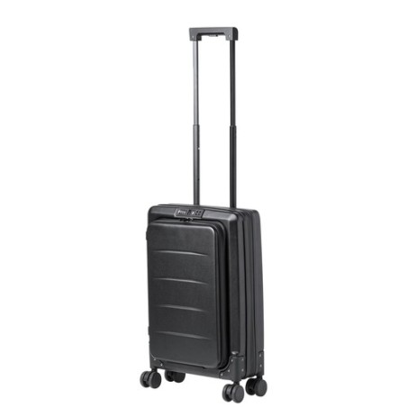 Trolley Pliable Personnalisé Éco-responsable Dopkin Matières : ABS Couleurs : noir goodies publicitaire événementiel