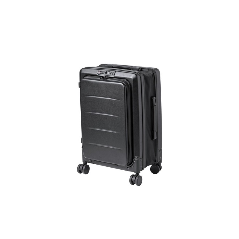 Trolley Pliable Personnalisé Éco-responsable Dopkin Matières : ABS Couleurs : noir impression haute définition