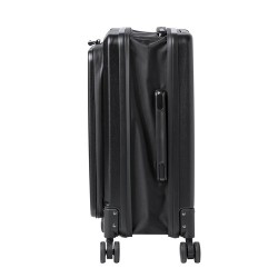 Trolley Pliable Personnalisé Éco-responsable Dopkin Matières : ABS Couleurs : noir marquage laser ultra précis