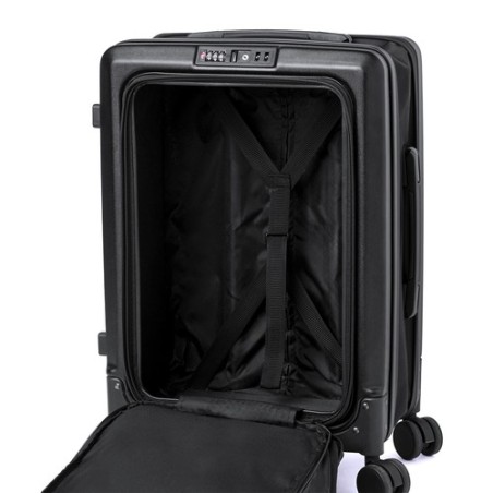 Trolley Pliable Personnalisé Éco-responsable Dopkin Matières : ABS Couleurs : noir objet promotionnel éco-responsable