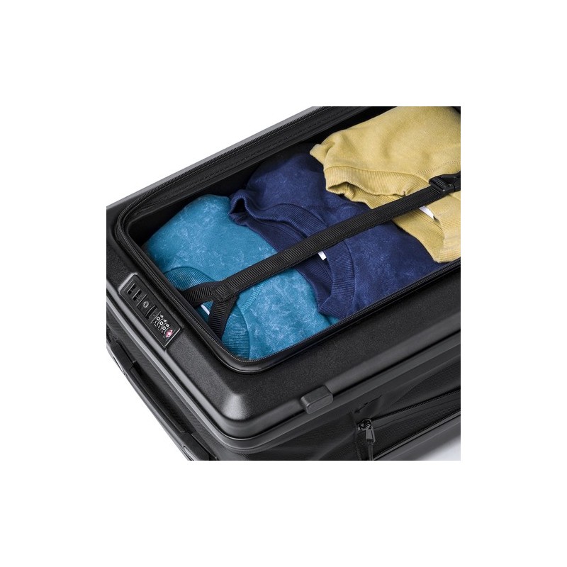 Trolley Pliable Personnalisé Éco-responsable Dopkin Matières : ABS Couleurs : noir personnalisation rapide en France