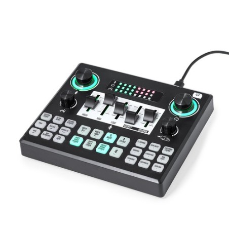 Table de Mixage Personnalisée Haute Performance Audio pas cher Valdy Couleurs : noir personnalisable avec votre logo