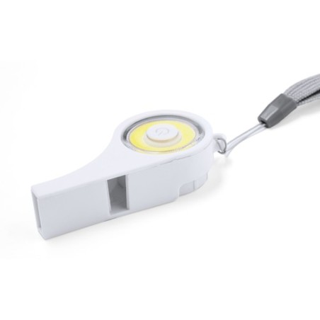 Sifflet Personnalisé Éclairant et Performant à Prix Abordable - Pincher Couleurs : blanc livraison express 24h 48h