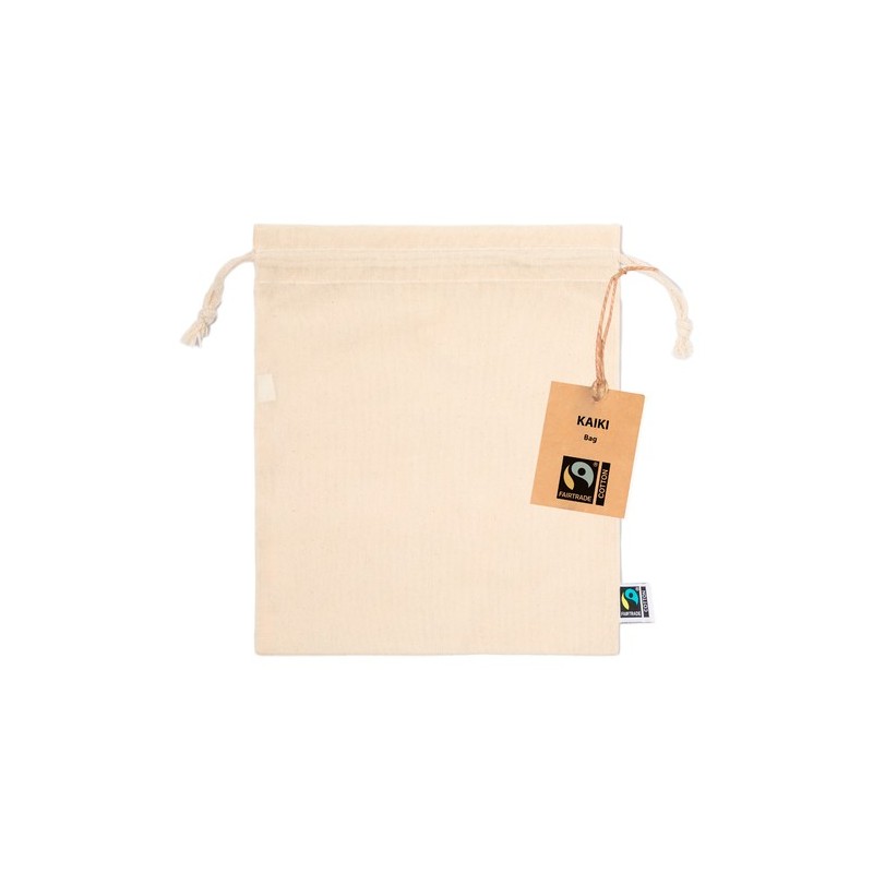 Sac à Chaussures Durable Personnalisé Kaiki Fairtrade pas cher Matières : coton Couleurs : naturel