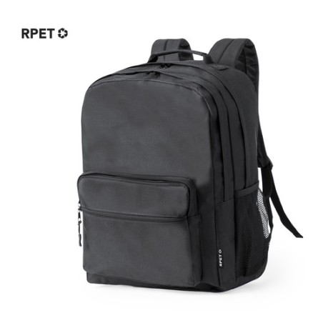 Sac à Dos Éco-responsable et Pratique pour le Voyage et les Loisirs - Bogart Couleurs : noir Matières : polyester recyclé person