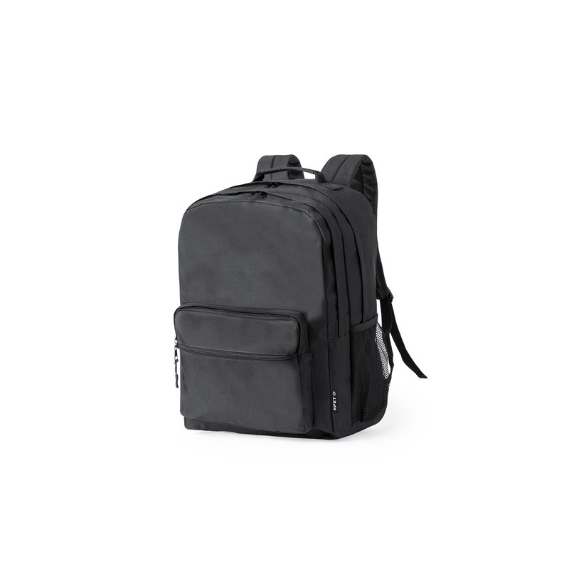 Sac à Dos Éco-responsable et Pratique pour le Voyage et les Loisirs - Bogart Couleurs : noir Matières : polyester recyclé cadeau