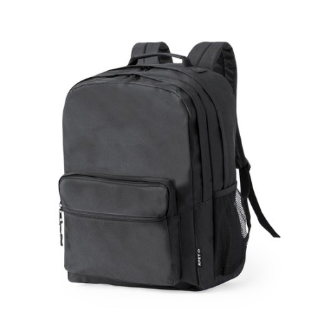 Sac à Dos Éco-responsable et Pratique pour le Voyage et les Loisirs - Bogart Couleurs : noir Matières : polyester recyclé cadeau