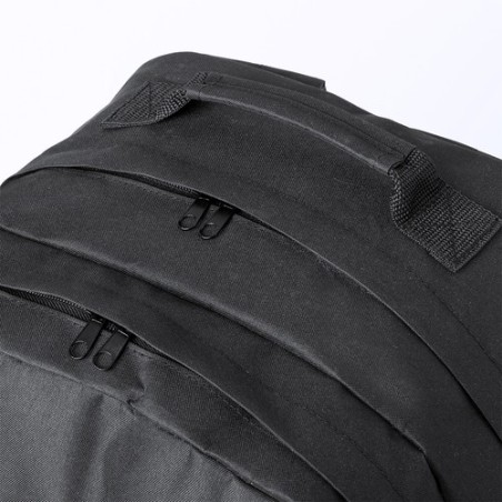 Sac à Dos Éco-responsable et Pratique pour le Voyage et les Loisirs - Bogart Couleurs : noir Matières : polyester recyclé impres