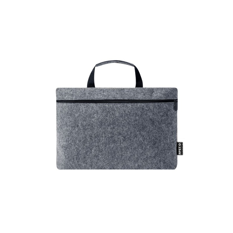 Porte-Documents Éco-responsable Personnalisé - Sacoche Business Rickey pas cher Matières : PET recyclé Couleurs : gris