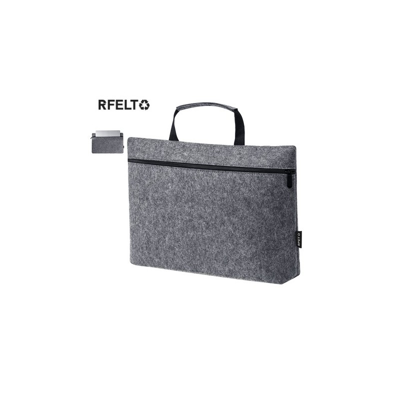 Porte-Documents Éco-responsable Personnalisé - Sacoche Business Rickey pas cher Matières : PET recyclé Couleurs : gris personnal
