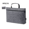 Porte-Documents Éco-responsable Personnalisé - Sacoche Business Rickey pas cher Matières : PET recyclé Couleurs : gris personnal