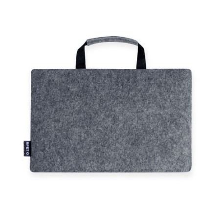 Porte-Documents Éco-responsable Personnalisé - Sacoche Business Rickey pas cher Matières : PET recyclé Couleurs : gris cadeau en