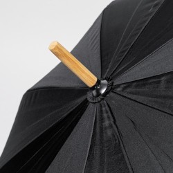 Parapluie Éco-responsable Chic Personnalisé pas cher - Gotley Matières : PET recyclé Couleurs : noir marquage laser ultra précis