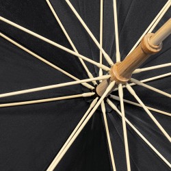 Parapluie Éco-responsable Chic Personnalisé pas cher - Gotley Matières : PET recyclé Couleurs : noir cadeau collaborateur premiu