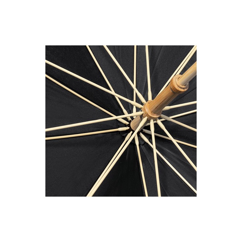 Parapluie Éco-responsable Chic Personnalisé pas cher - Gotley Matières : PET recyclé Couleurs : noir cadeau collaborateur premiu