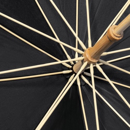 Parapluie Éco-responsable Chic Personnalisé pas cher - Gotley Matières : PET recyclé Couleurs : noir cadeau collaborateur premiu