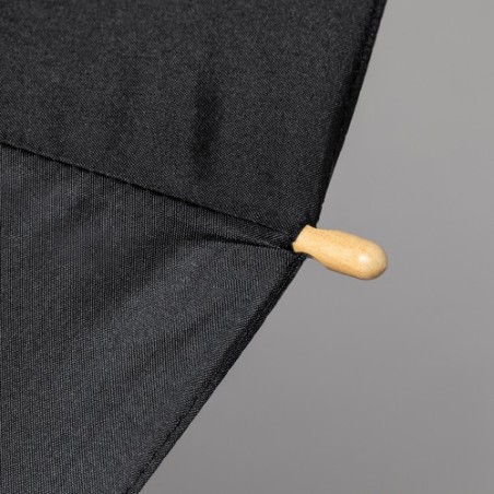 Parapluie Éco-responsable Chic Personnalisé pas cher - Gotley Matières : PET recyclé Couleurs : noir personnalisation rapide en 