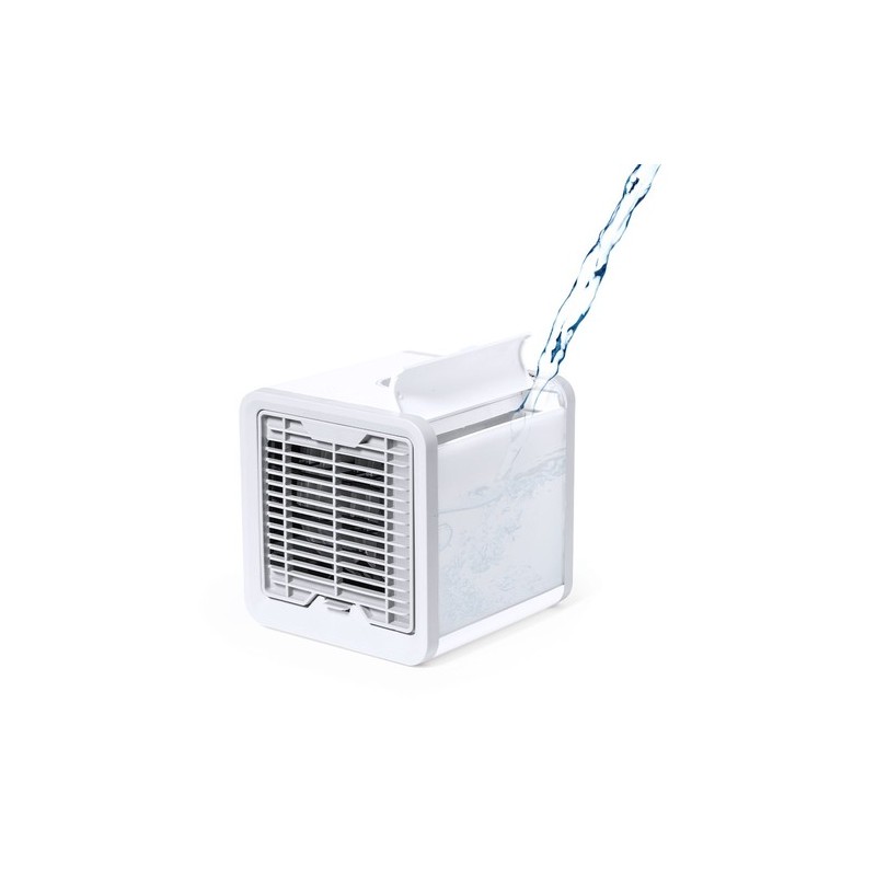 Climatiseur Mini Personnalisé Éco-responsable Confort et Fraîcheur Janek Couleurs : blanc impression haute définition