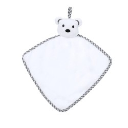 Doudou Ourson Blanc Personnalisé Confort et Sécurité pas cher - Turam Matières : polyester Couleurs : blanc