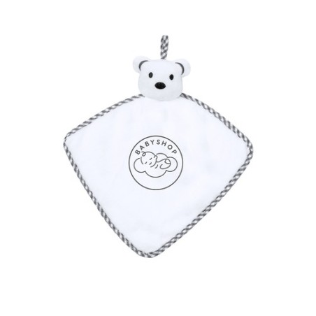 Doudou Ourson Blanc Personnalisé Confort et Sécurité pas cher - Turam Matières : polyester Couleurs : blanc personnalisable avec