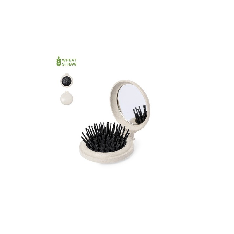 Brosse à Dents Pratique Éco-responsable avec Miroir Flege Matières : ABS Couleurs : naturel personnalisable avec votre logo