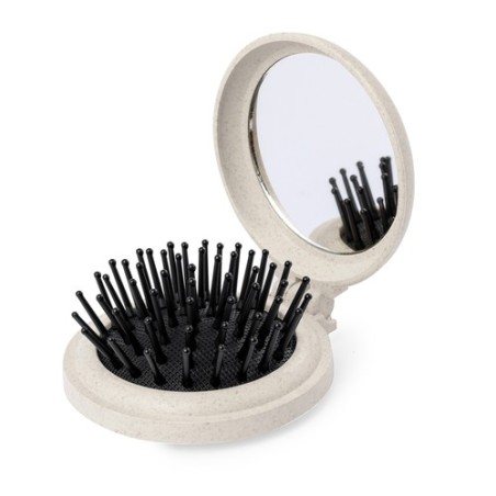 Brosse à Dents Pratique Éco-responsable avec Miroir Flege Matières : ABS Couleurs : naturel cadeau entreprise pas cher