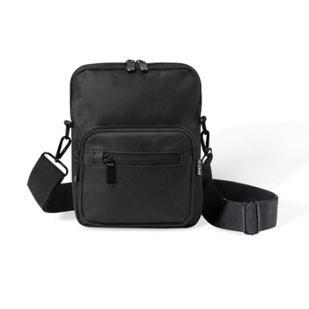 Bandoulière Éco-responsable Personnalisée en RPET Pas Cher - Lixia Couleurs : noir Matières : polyester recyclé