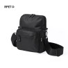 Bandoulière Éco-responsable Personnalisée en RPET Pas Cher - Lixia Couleurs : noir Matières : polyester recyclé personnalisable 