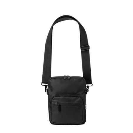 Bandoulière Éco-responsable Personnalisée en RPET Pas Cher - Lixia Couleurs : noir Matières : polyester recyclé impression haute