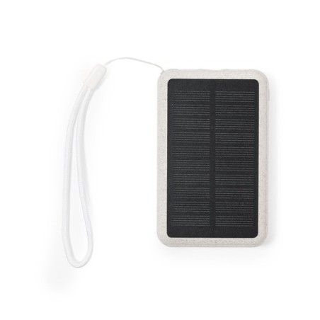 Batterie Solaire Personnalisable - Power Bank Dawson Matières : ABS Couleurs : naturel